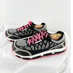 Red Wing Safety Shoe Sneaker Womens 7B Black Grey Mesh Pink Slip Resistant Work